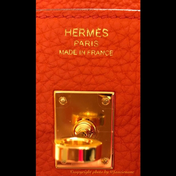 Hermes Birkin $17,500 NEW 2017, 25cm Orange Poppy - Picture 4 of 8